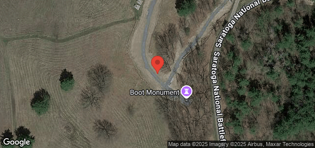 Map showing a red pin which marks the location the photo was taken